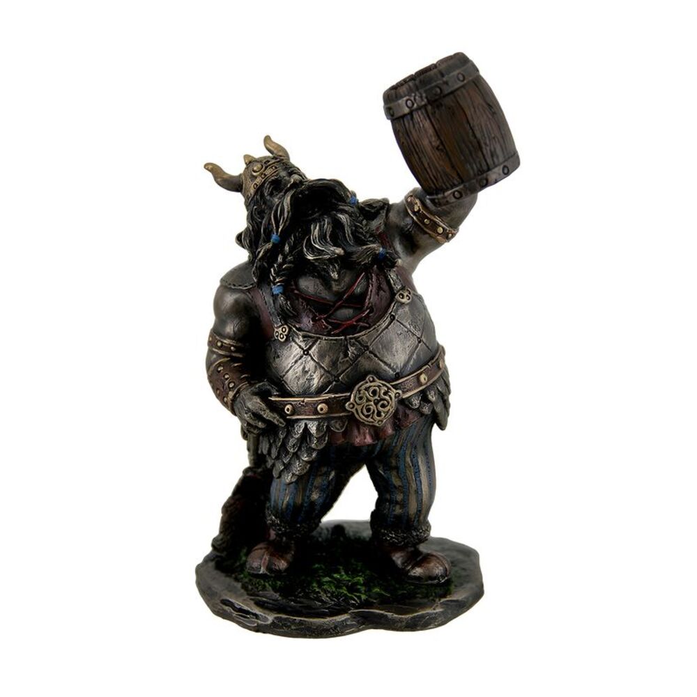 Viking Warrior Toasting the Dead Statue Figurine